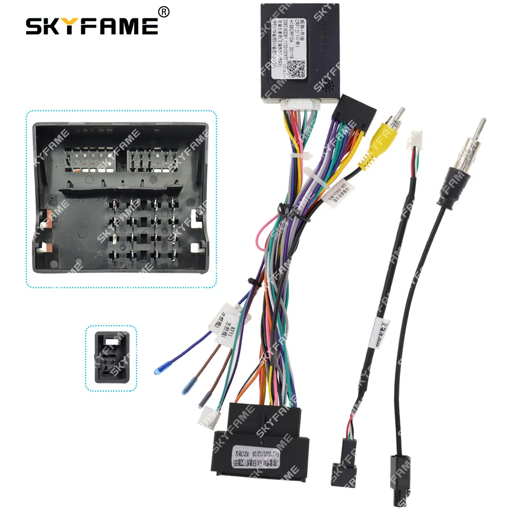 

SKYFAME Car Wiring Harness Adapter Canbus Box Decoder For Chery Tiggo 7 Arrizo EX GX 2018 Android Radio Power Cable CRF1.21