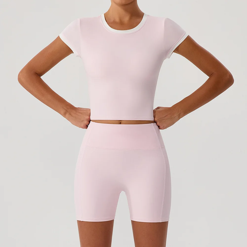 

High Waist Peach Hip Yoga Set Sports Fitness Tight Backless High Elastic Brushed Quick-Dry Dance Running Yoga Suit for Women