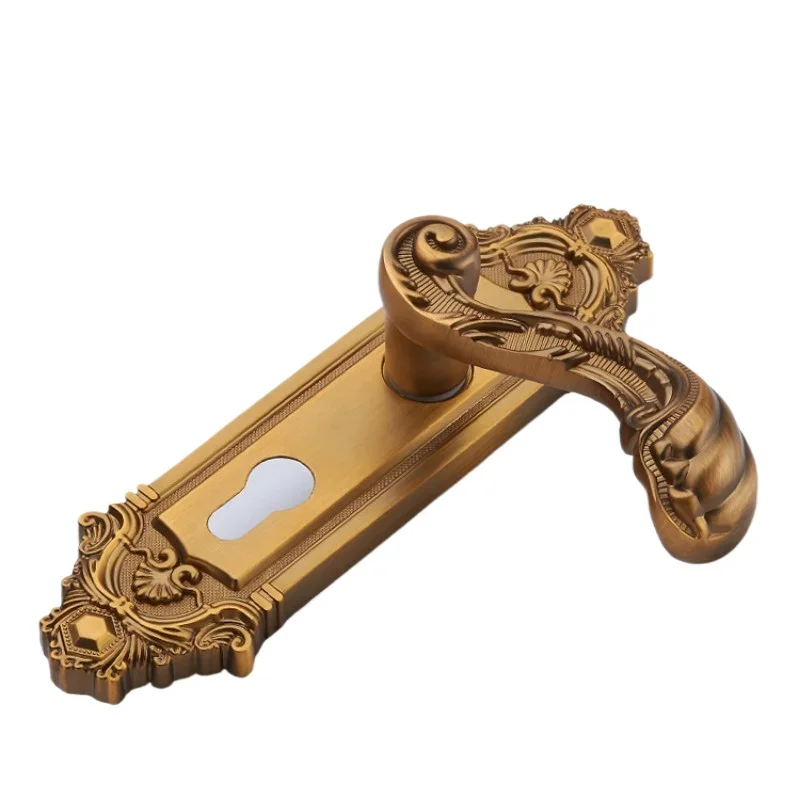 Coffee Colored Indoor Bedroom Zinc Alloy European Style Door Lock image 4