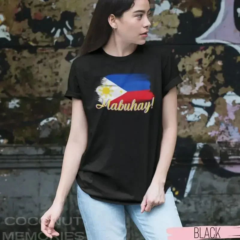 Mabuhay Philippines T Shirt Flag of Filipino Heritage Month Pinoy and Pinay Culture Coconut Memories Shop