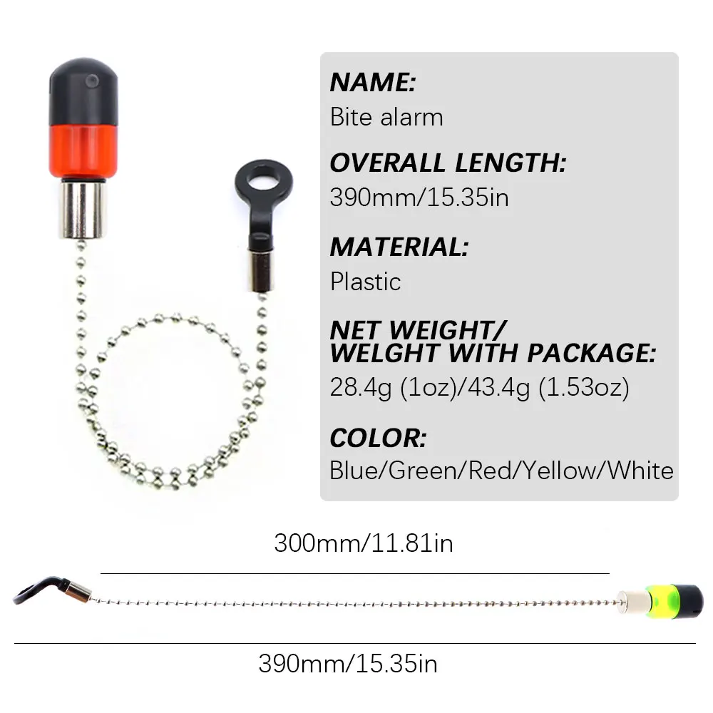 1 stücke Angeln Biss Alarm Swinger Stahl Kette Karpfen Stange Spulen Anzeige Für Karpfen Grob Angeln Zubehör Tackle Ausrüstung – Detail 3