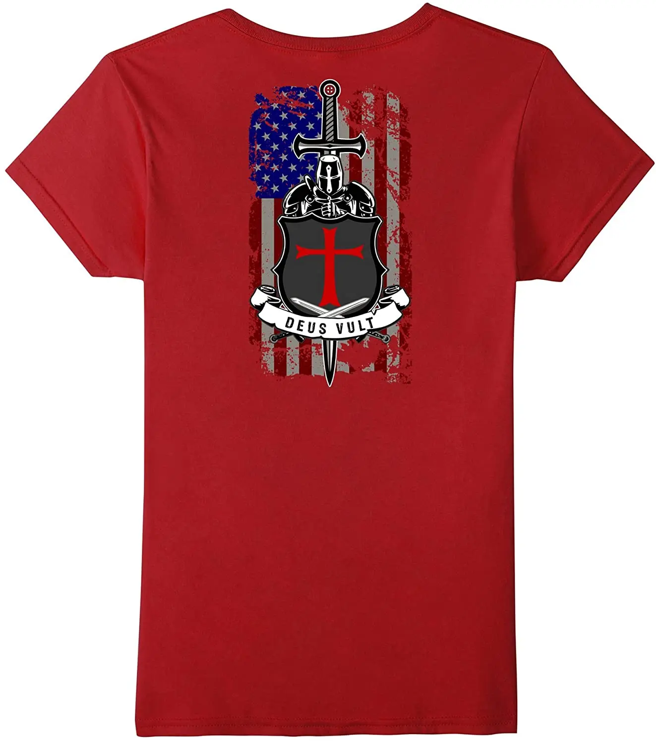 DEUS VULT - GOD WILLS IT. American Knights Templar Crusaders T-Shirt. Summer Cotton O-Neck Short Sleeve Mens T Shirt New S-3XL