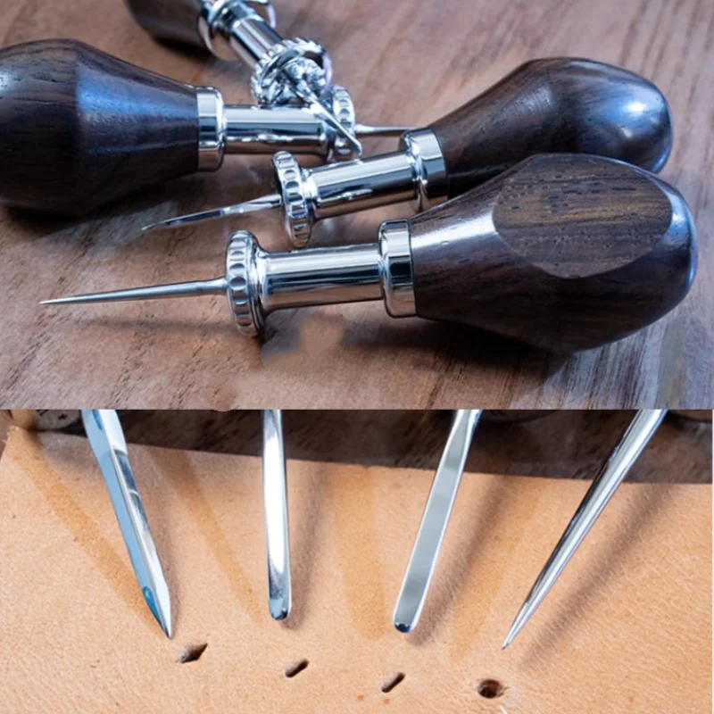 

1.8/2.0mm Leather Cone Detachable Quick-change Needle Circle/Rhombus Cone Needle DIY Hand Leather Cutting Punching Sewing Tool