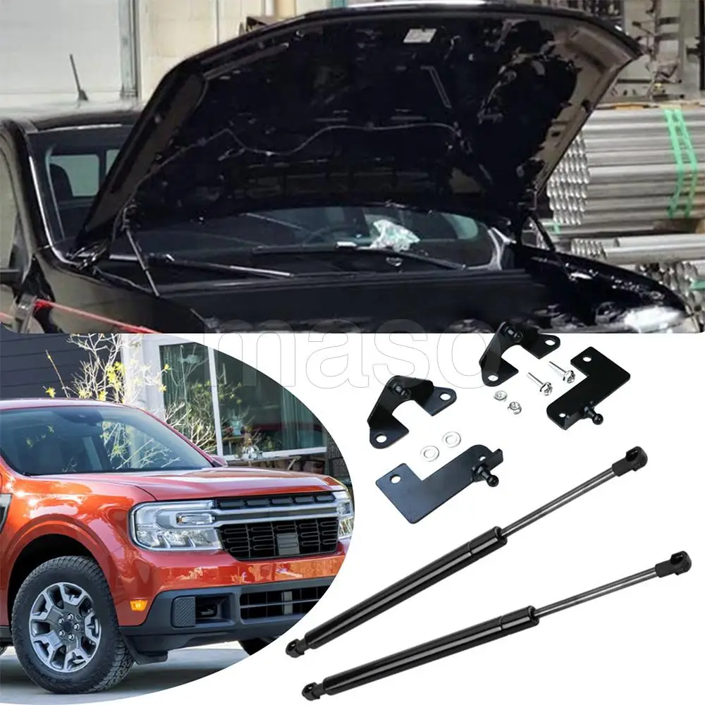 

Front Hood Lift Supports for Ford Maverick 2022-2023 2024 Gas Struts Spring Shocks Damper Pickup Accessories No Drilling