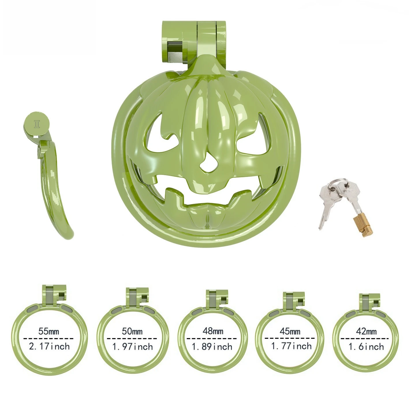 هدية الهالوين: قفص العفة للذكور، قفص الامتناع عن ممارسة التناول، قفص القضيب، جهاز العفة الإحليل، ألعاب جنسية بقفل Sm Cb للرجال 18+ #3