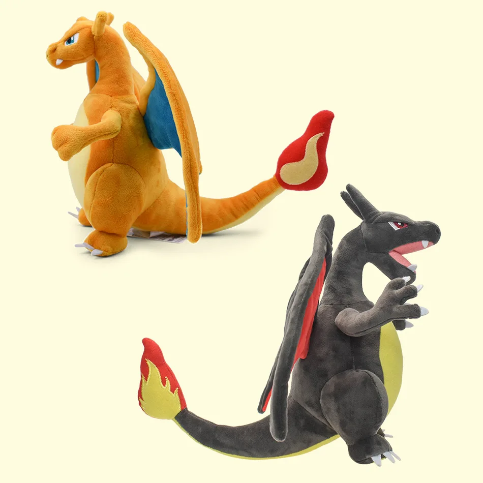 2026 HOT New Mini Pokémon Plush - Yellow Charizard (Two Horns) and Black Darkrai (Heterochromia) Plush Figures Toy gifts
