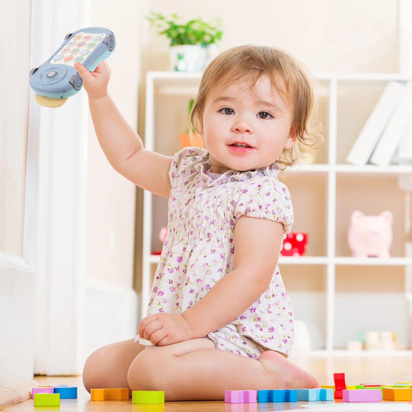 1pc Music Light Story Machine Educational Simulation Phone For Kids Toddlers Multifunctional Learning Interactive Play Baby