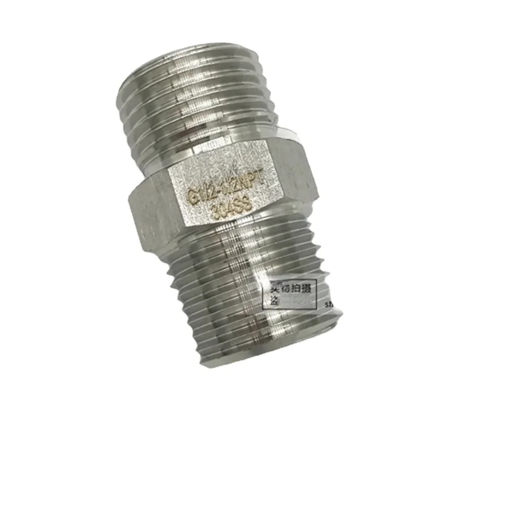 

1/2 "NPT штекер для G 1/2" BSPP штекер 304 316 стальной шестигранный штуцер для труб, Соединительный адаптер высокого давления