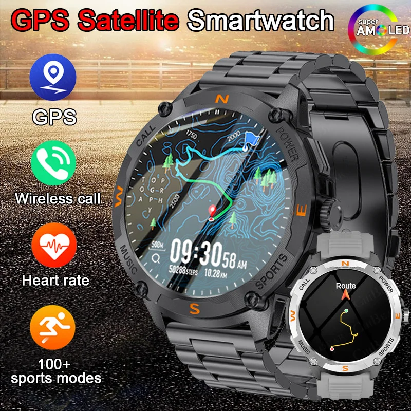 

Новинка 2025 года для Xiaomi GPS, спортивные умные часы для мужчин, 1,43-дюймовый AMOLED-экран, встроенные двухдиапазонные умные часы GNSS с Bluetooth-вызовом