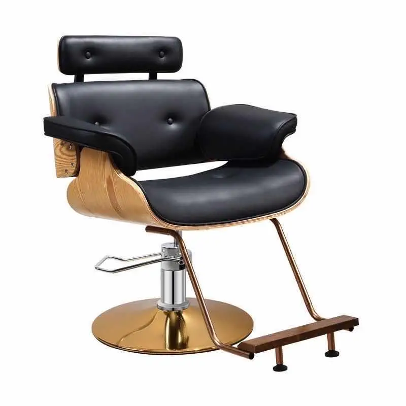 Stylish and simple middle chair barber shop special rotating chair with pedals