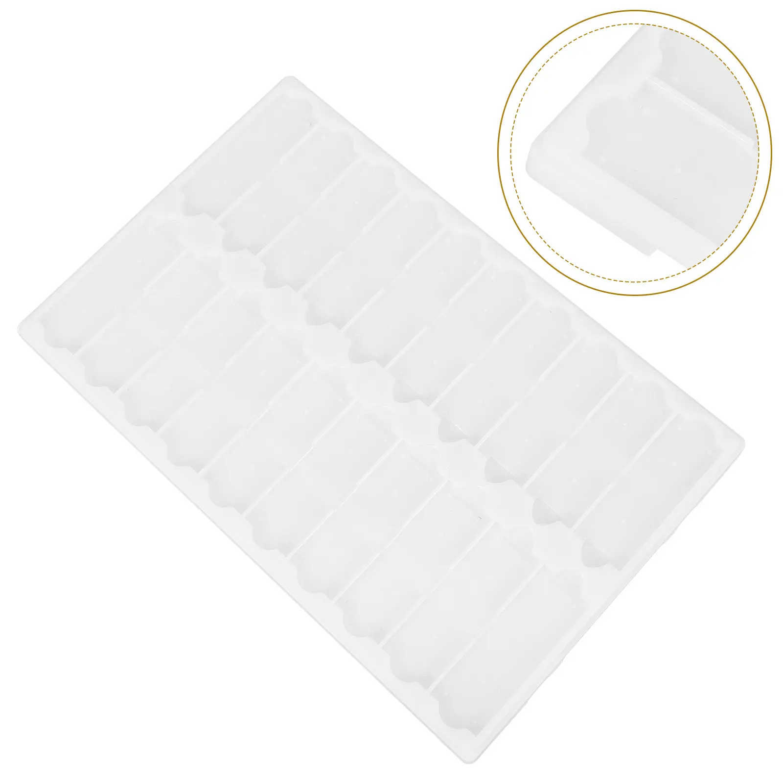 Microscope Slide Storage Tray 20 Slot PP Material Slide Organization Board for Science Lab Research Teaching Applications