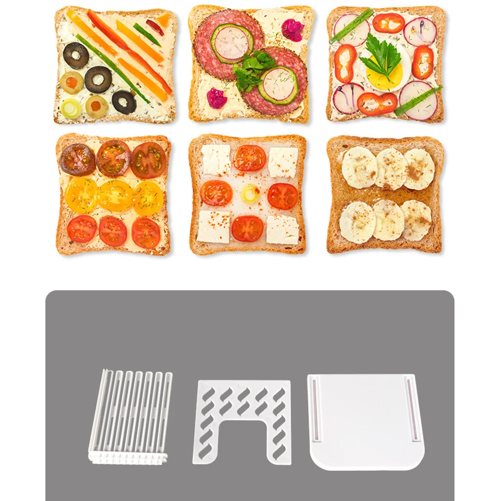 

Кухонный пластиковый инструмент для нарезки тостов, домашнее устройство для резки хлеба, безопасный дизайн для ловли крошек, легкий вес, легкая функция хранения