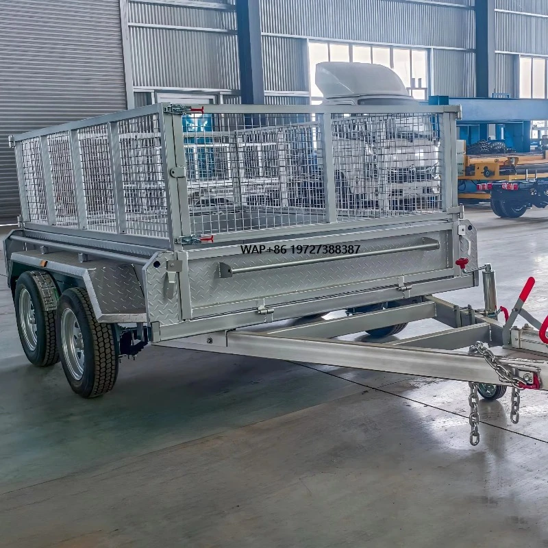 Heavy Duty Steel Galvanized Cage Box Trailer 1001-2000kg Payload Capacity for Car Transport (Customizable Size CE ISO Certified)