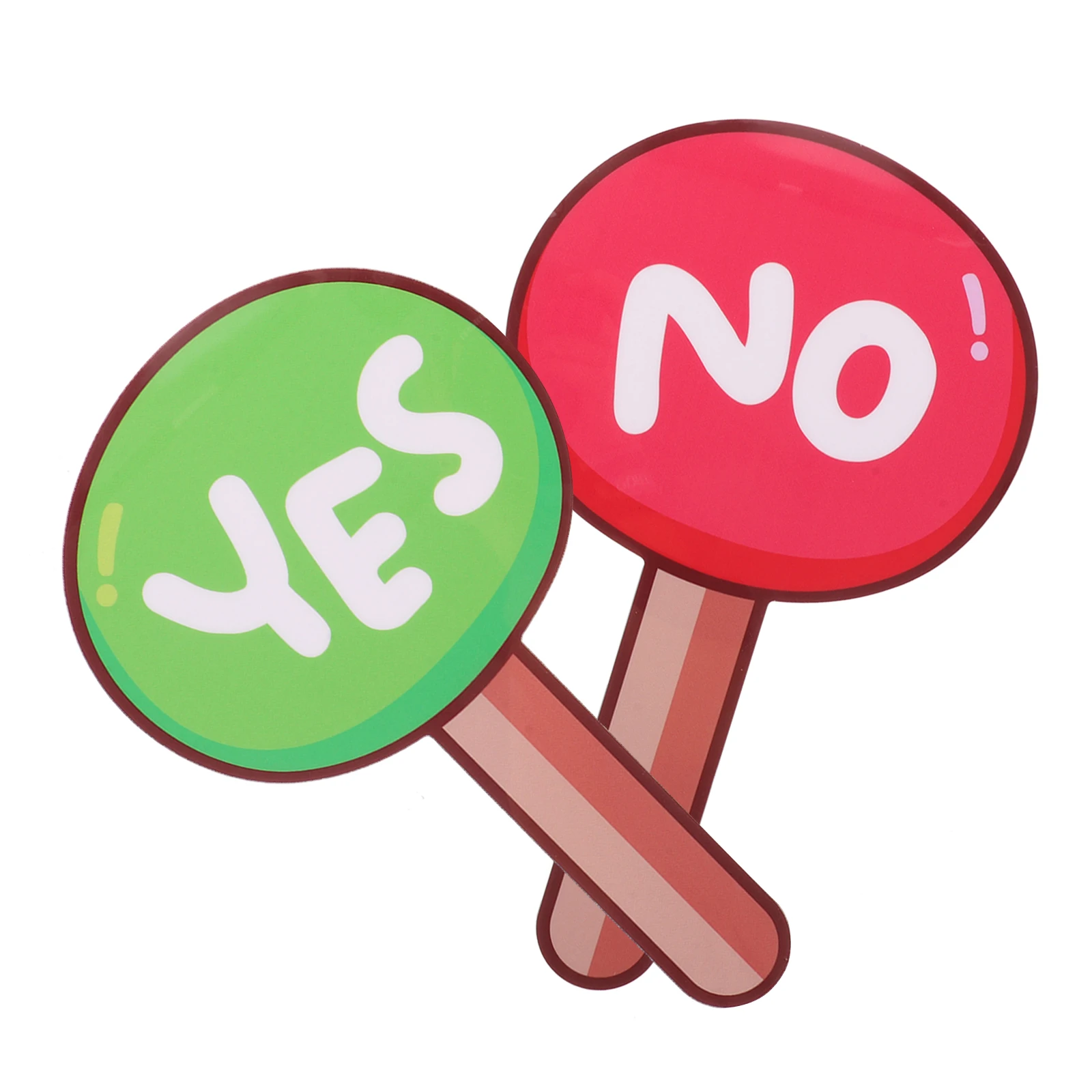 

2pcs Pvc Voting Board Reusable Yes No Paddle Teacher Judging Tool Classroom Supplies For School Competitions Outdoor