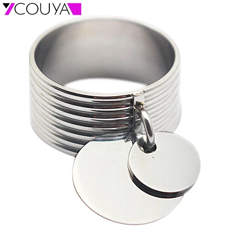 New Fashion Rings For Women Screw pattern Rings 316L Stainless Steel & Metal Silver color Ring Women Jewelry K10026