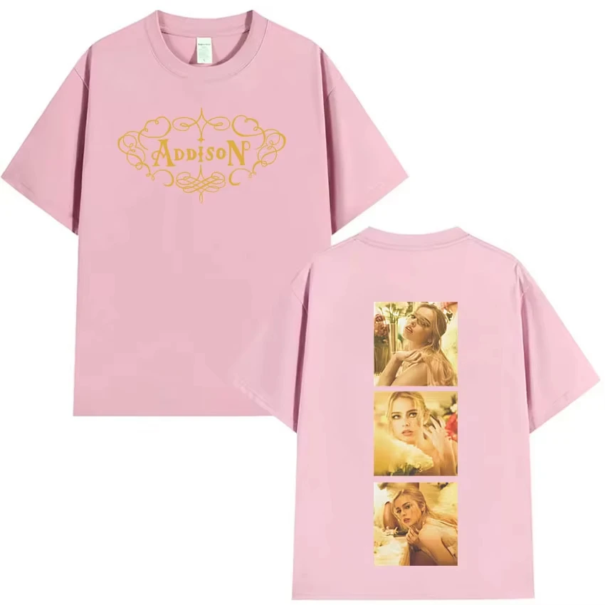 الصيف المد أديسون راي Harajuku طباعة تي شيرت الرجال النساء الشارع الشهير القوطية س الرقبة قصيرة الأكمام التي شيرت عادية القطن ملابس مريحة #2