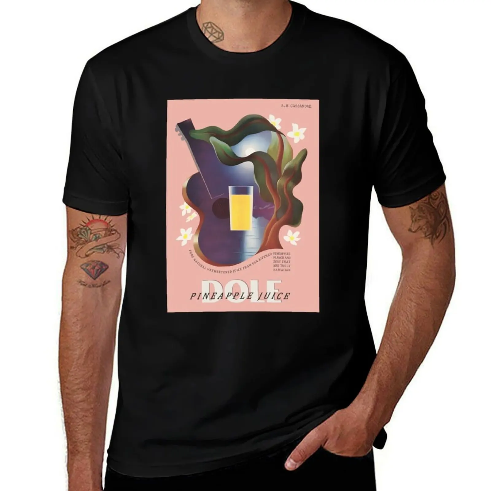 

A.M. Cassandre Dole Pineapple Juice From Hawaii Poster T-Shirt Clothing designer shirts customs customizeds men t shirts