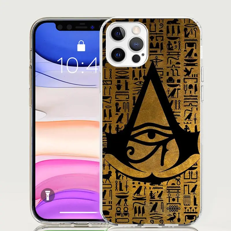 Sacred Eye of Horus Egypt Fresco Phone Case For Apple Iphone 11 12 13 Mini 14 15 16 Pro Max 7 Plus X XS XR SE Art Customized Coq