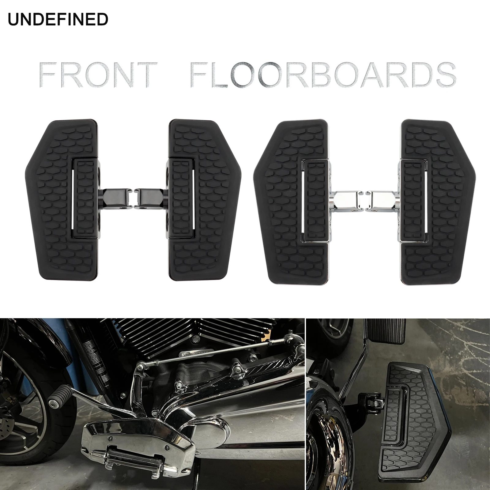 

Front Floorboards Hex Foot Pegs Footrests Pedals for Honda VTX 1800C 1800F 1300C Custom VT600C 750C Shadow Spirit VF750C 1100S