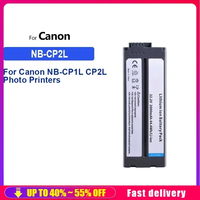 1800mAh High Capacity Battery NB-CP2L For Canon NB-CP1L CP2L Photo Printers For SELPHY CP800 CP900 CP910 CP1200 CP100 CP1300