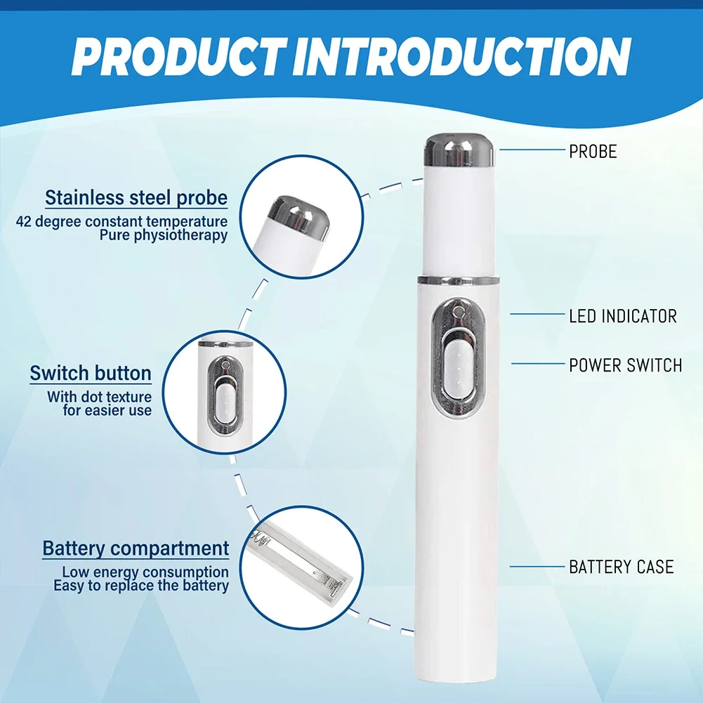 1ชิ้นปากกาการรักษาเชื้อราเล็บป้องกันเชื้อราซ่อมแซมปากกาสีฟ้า pulpen Laser paronychia เล็บ Onychomycosis กำจัดขนไม่เจ็บปวดดูแล