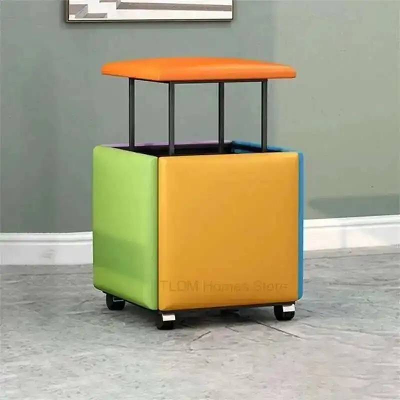 Living Room Sofa Step Stool Shoe Changing Stool Bedroom Vanity Chair Nordic 5 in 1 Combination Stool Creative Stackable Stools