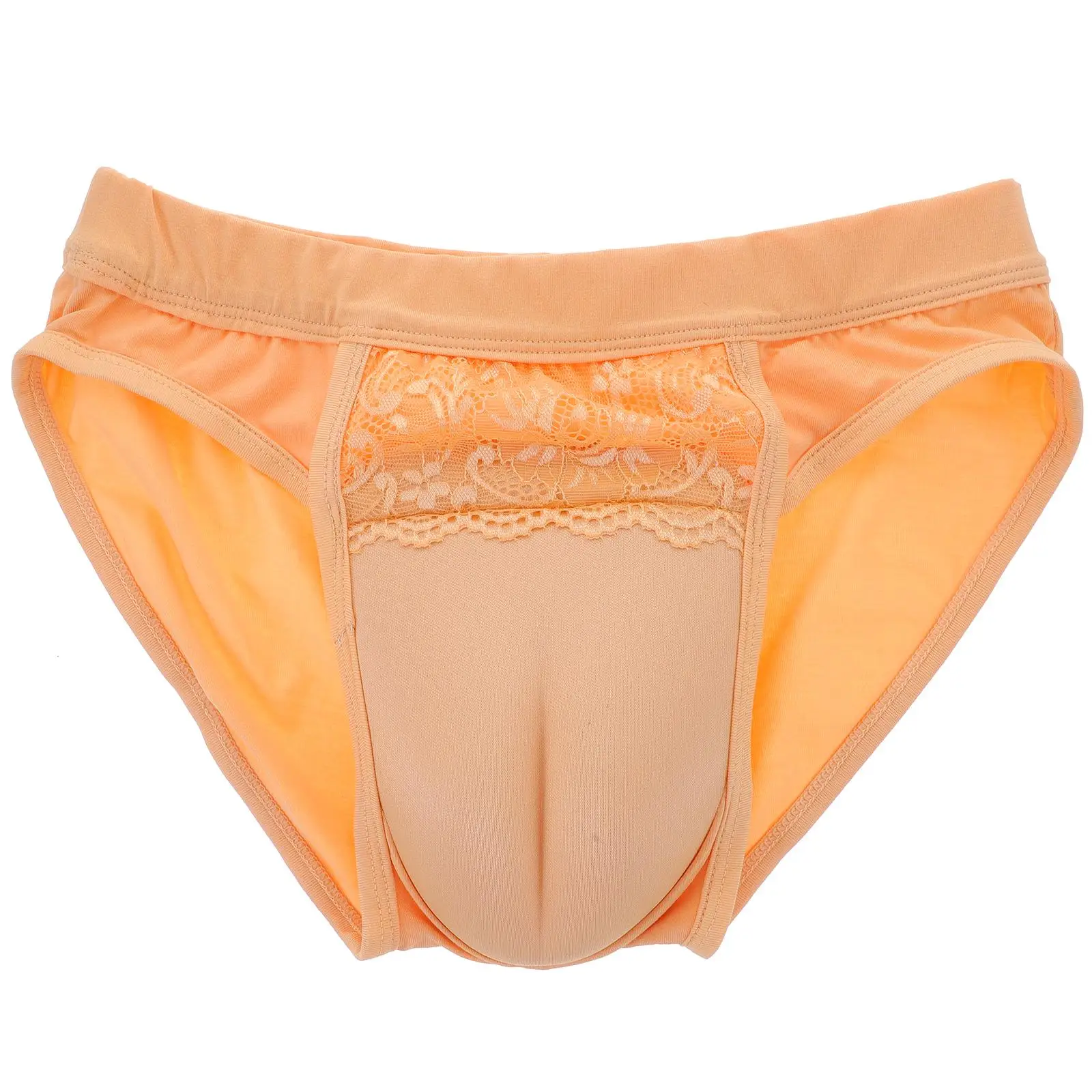 

Skin-colored XL Underwear Hiding Male Part Comfortable Cotton for Cosplay Briefs