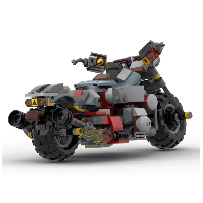 Stadsautomodel Moc Bouwstenen Doomsday Escape Motorcycle Technology Modulaire blokken Geschenken Kerstspeelgoed DIY-sets Montage