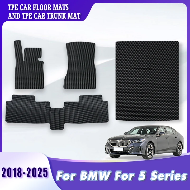 

TPE Car Floor Mats Trunk Carpets For BMW For 5 Series 2018 2019 2020 2021 2022 2023 2024 2025 Auto Interior Accessories Products