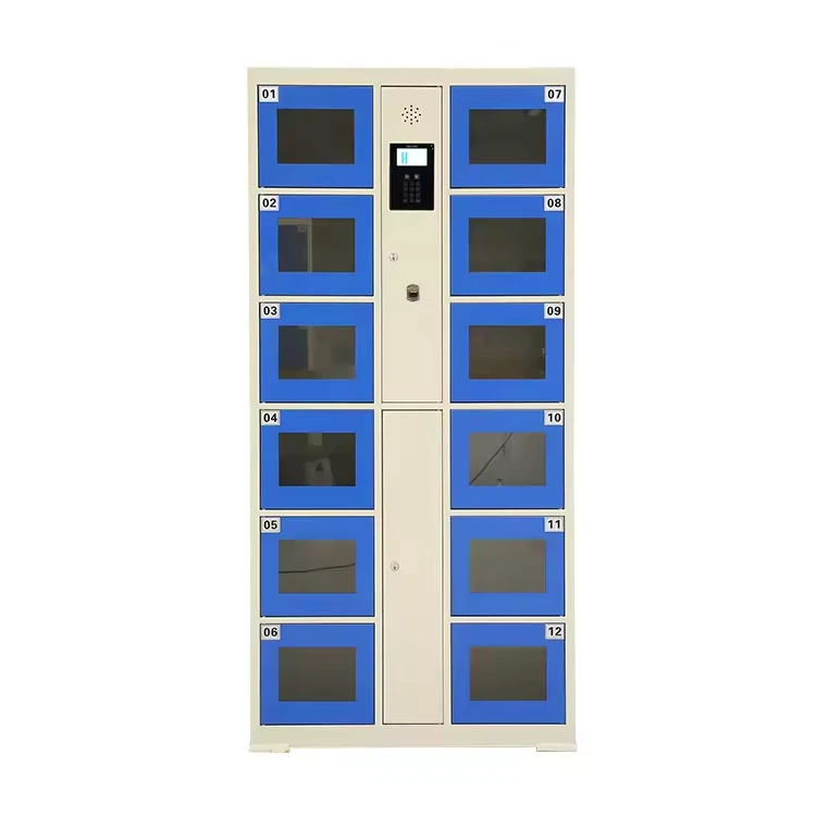 #hu High Quality Gym 7-inch Facial Recognition Temporary Storage Passcode Keypad Smart Lockers