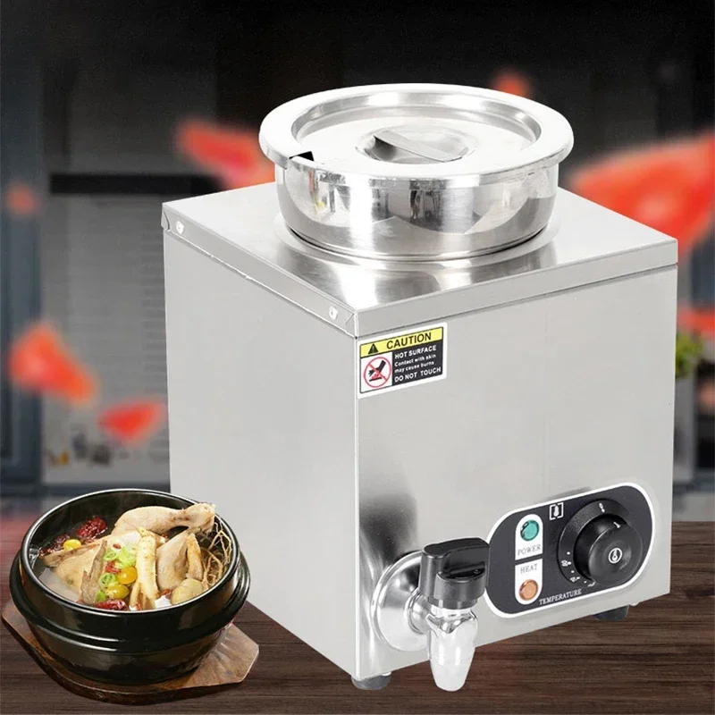 Set Penyajian Prasmanan Penghangat Makanan Listrik Multi-ukuran Mesin Ketel Sup Uap Meja untuk Penggunaan Dapur Komersial di Rumah