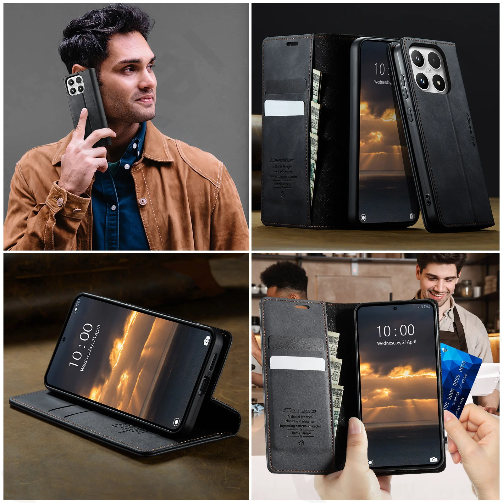 Case For Xiaomi 17 4G 5G Walle - Leather Folio Wallet Case ulasan dan harga