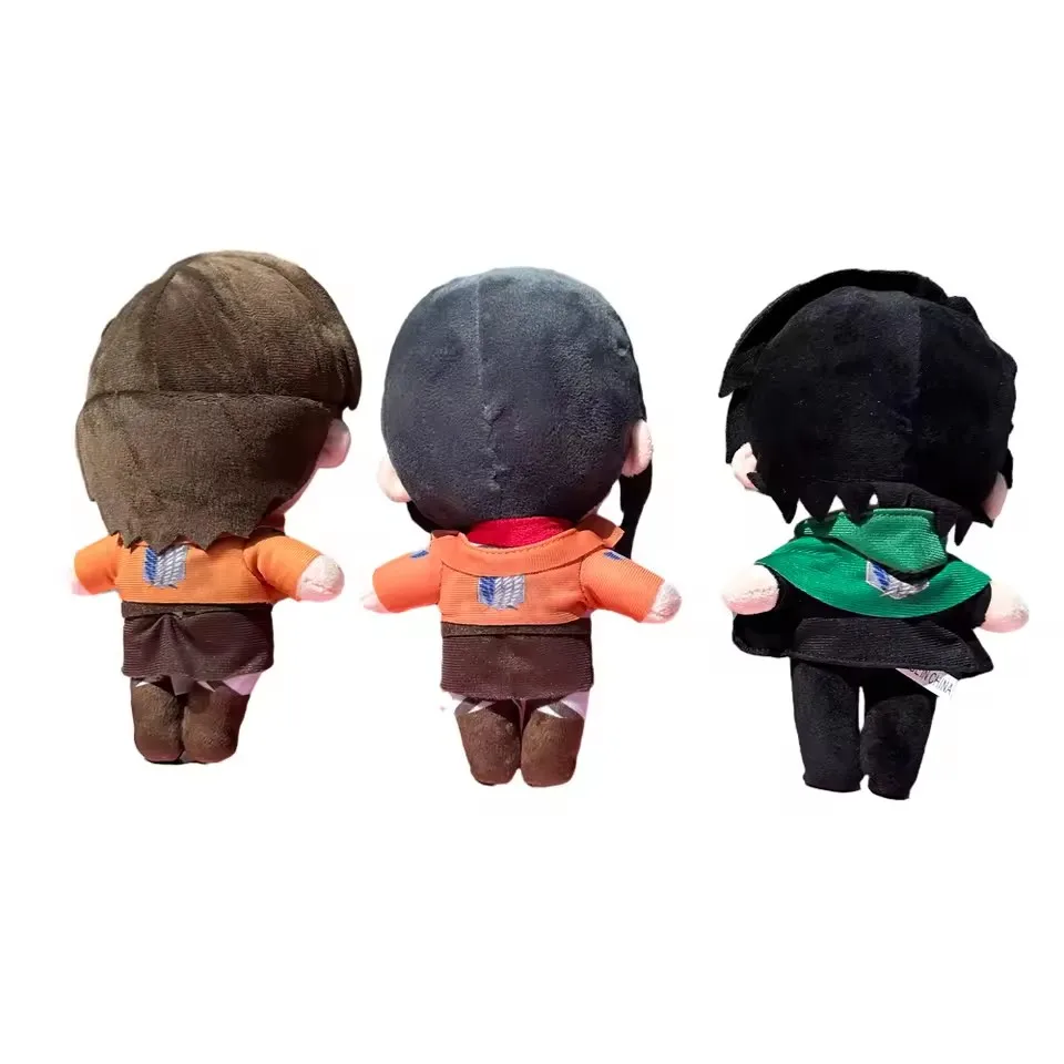 Anime Attack on Titan Plush Toys Doll Kawaii Levi Eren Mikasa Cute Kawaii Collection Green Stuffed Doll Prezenty urodzinowe dla dzieci