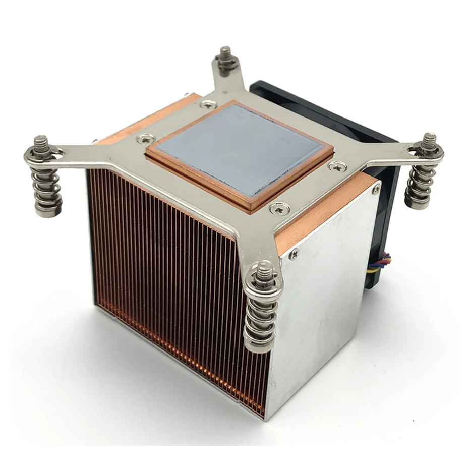 COOLSERVER 2U6C 2U Server CPU Cooler Pure Copper Heatsink 4Pin PWM Fan For Intel LGA115X LGA2011 LGA2066 Workstation Radiator view 3