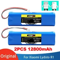 100% NEW Original For XiaoMi Viomi S9 Lydsto R1 Roidmi Eve Plus 14.4V lithium battery 2P4S 5200mAh 6800mAh 9800mAh 12800mAh