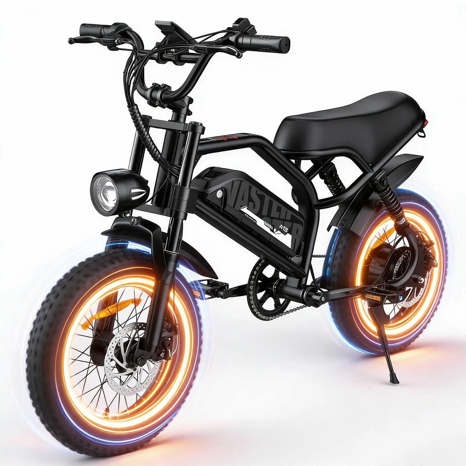 750W 16'' Fat Tire Electric Bike, Removable Battery 20MPH 45 Mile, Off-Road E-Bike for Adults Teens, Customized