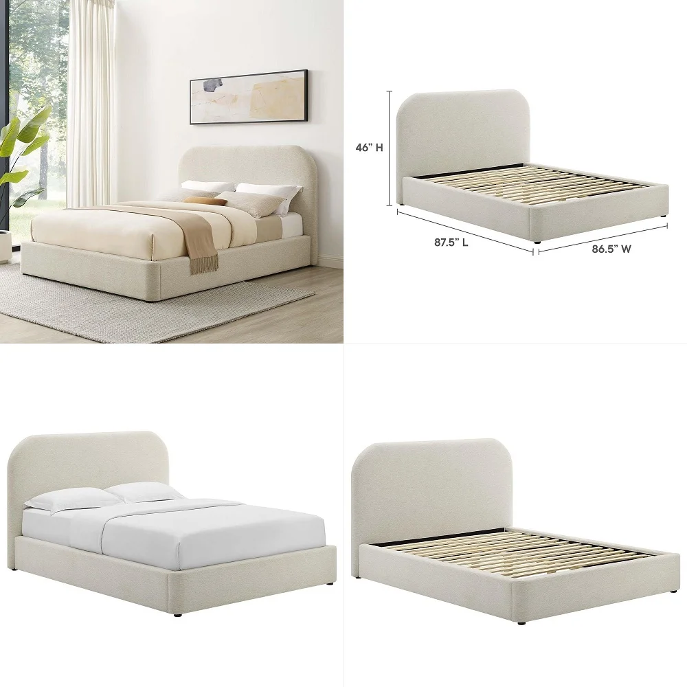 

Upholstered LED Bed Frame with 2 Storage Drawers and 2Tier Storage Headboard,Velvet Princess Platform Bed with Charging Station
