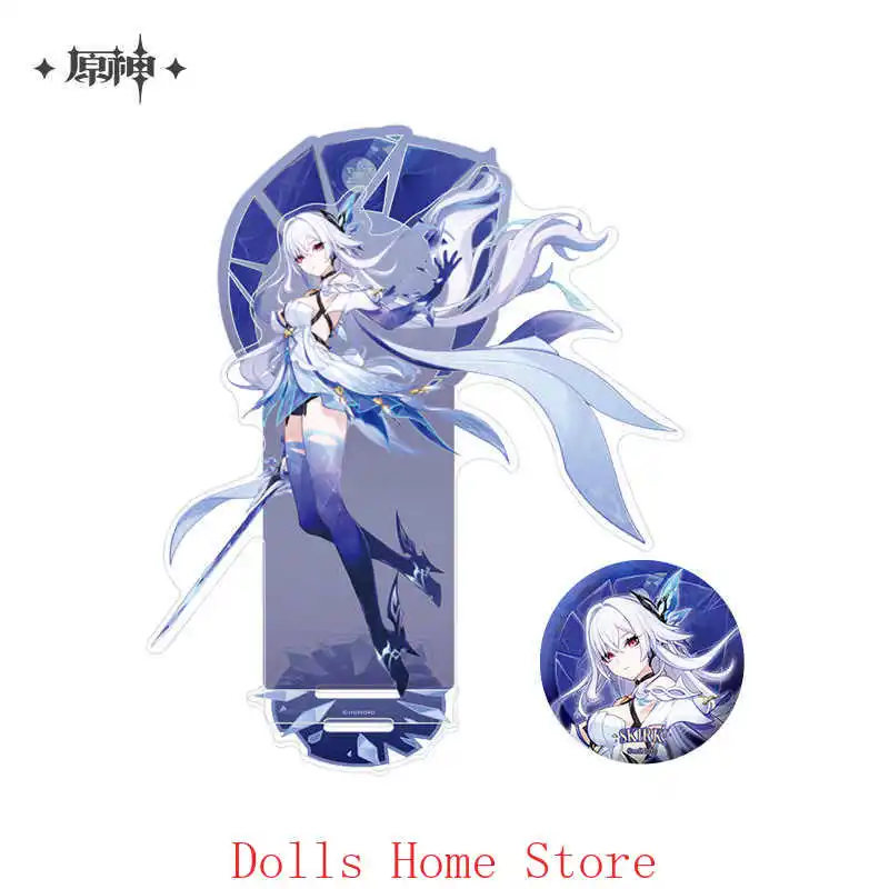

Presale Official Game Genshin Impact Skirk Cosplay Badge Acrylic Standing Sign Original Anime Ornament Hallowmas Gift