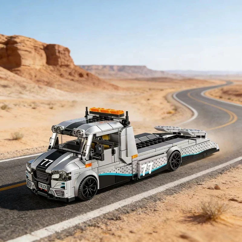 

Конструктор MOC: Тяжелый эвакуатор (3 стиля), техническая модель спасательной машины, игрушки для мальчиков, подарки на праздники