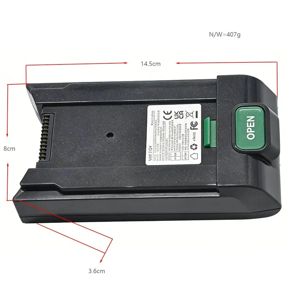 DC22.2V 2200mAh lithium-ion battery compatible with V9 vacuum cleaner battery replacement
