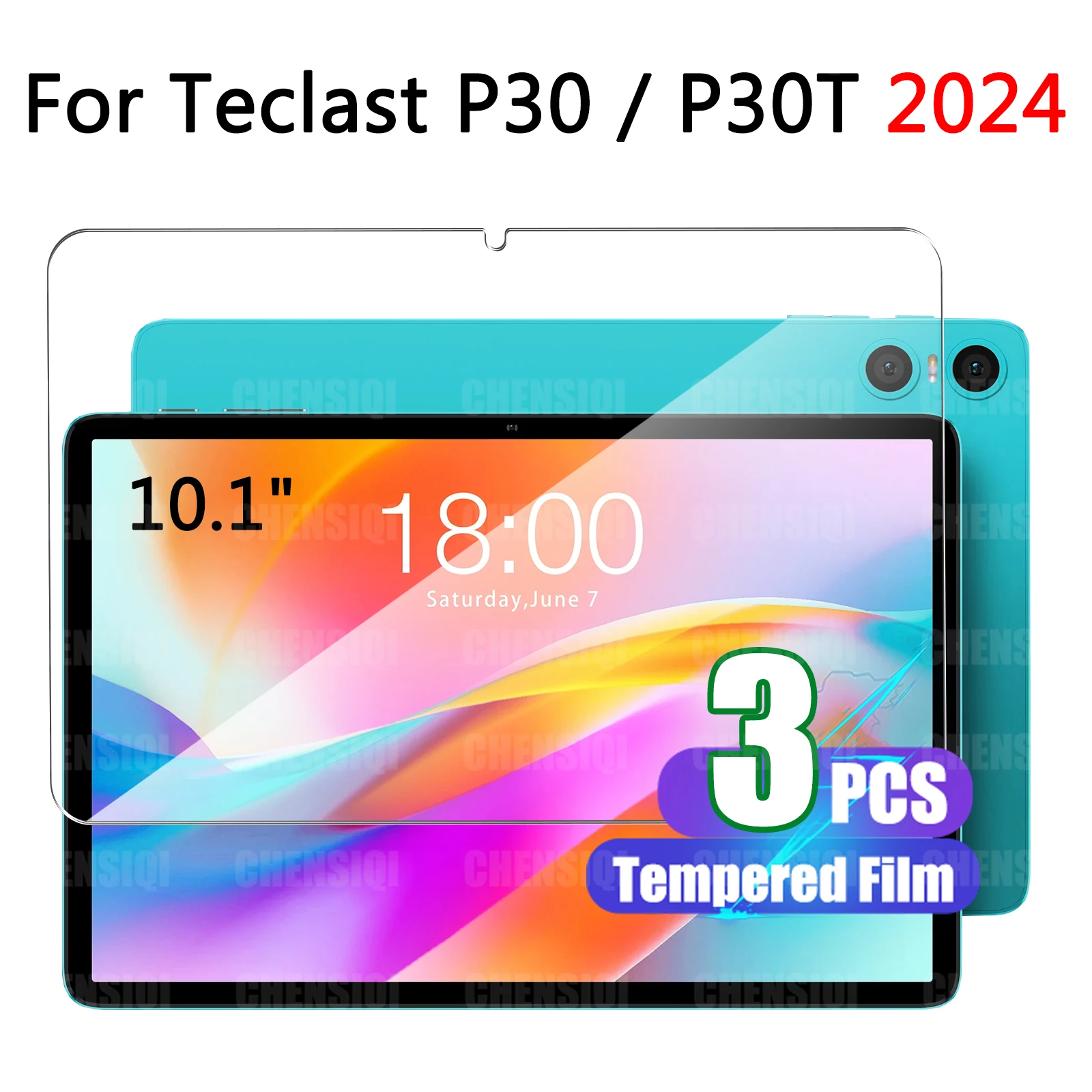 TECLAST P30 2024 için ekran koruyucu (10.1 inç) HD 9H sertlik çizilmeye dayanıklı temperli cam TECLAST TECLAST t için 10.1 ''2023