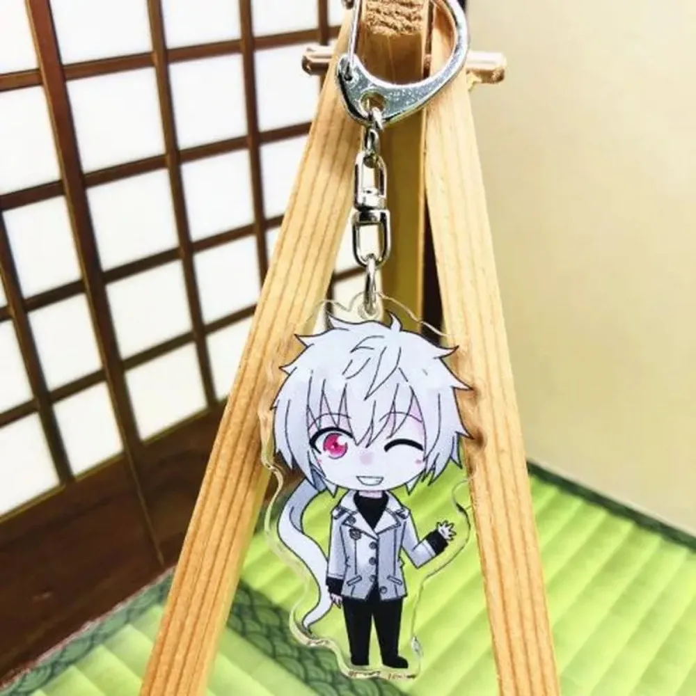 5 Styles Acrylic Keychain Anime Mystic Messenger Yoosung Jumin Unknown Zen Transparent Double-sided Pendant Keychain 55mm