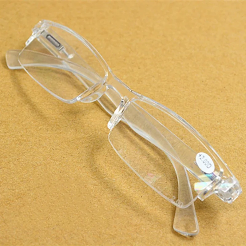 Retro Ultralight Integrated Reading Glasses Unisex Reading Eyewears Silver White Spring Glasses Legs Reading Glasses Accessories