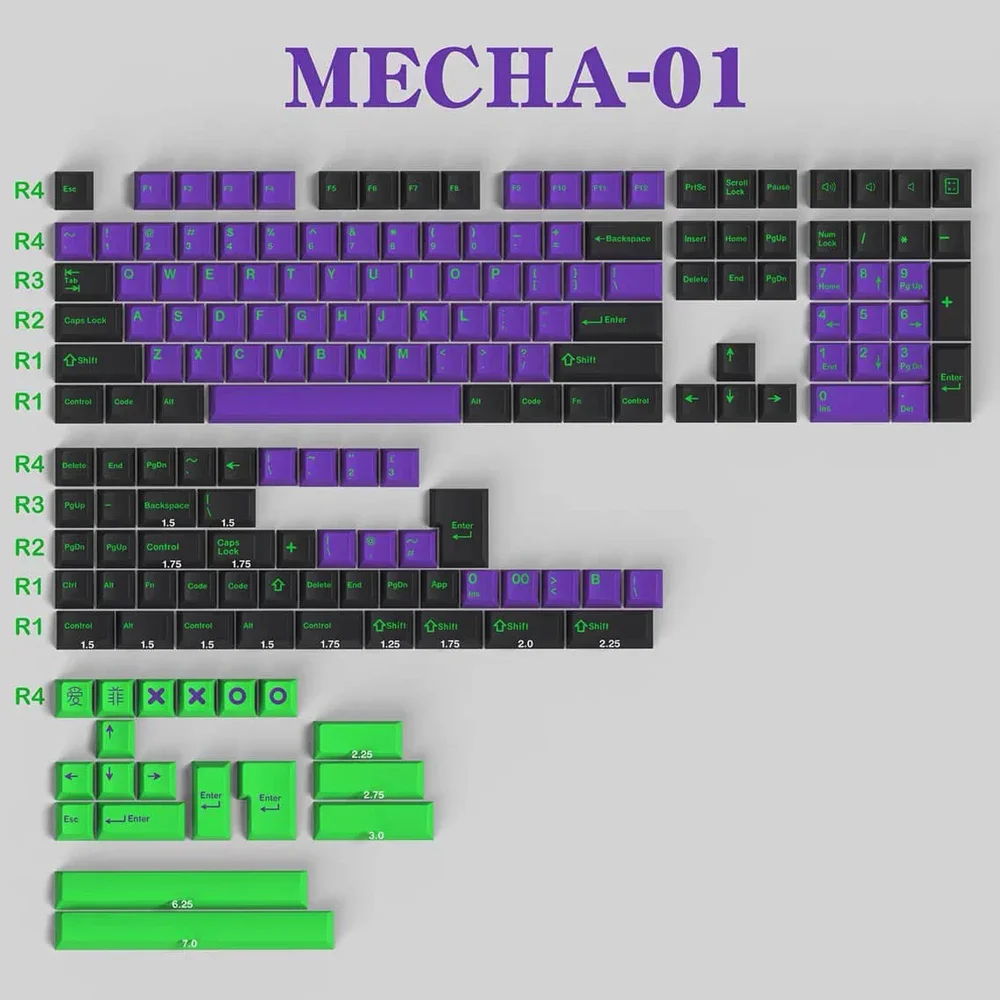 

Keycap Cherry Original Height Full Set Suitable for Mechanical Keyboard