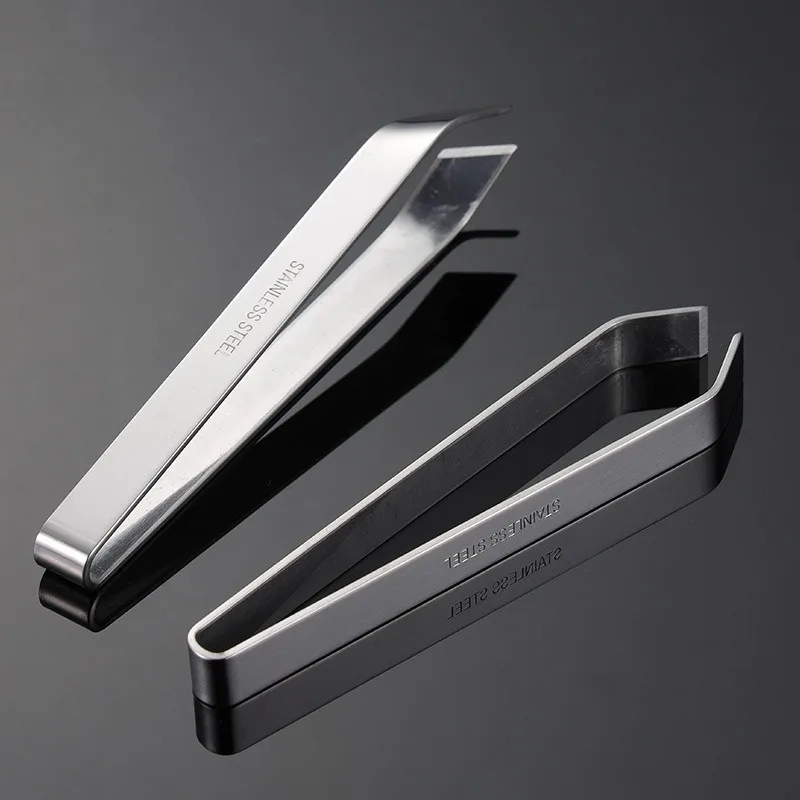1/2PCS Fish Bone Tweezers Stainless Steel Flat and Slant Tweezers Pliers Remover Tools (4.6
