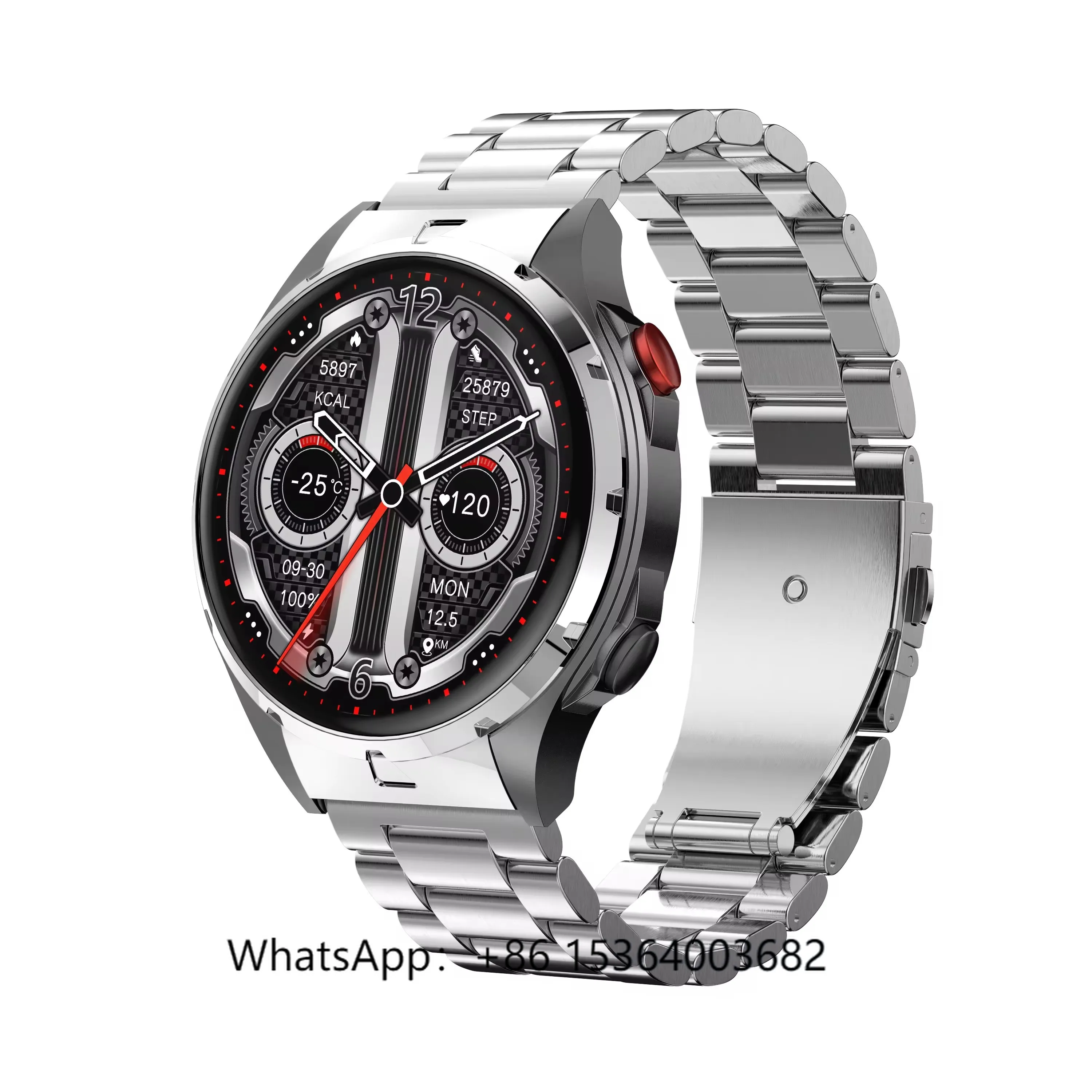 

Fashion EX102U Smart Watch for Men AMOLED 1.43 Touch Screen Wireless Charger BT Call Waterproof Smart Watch