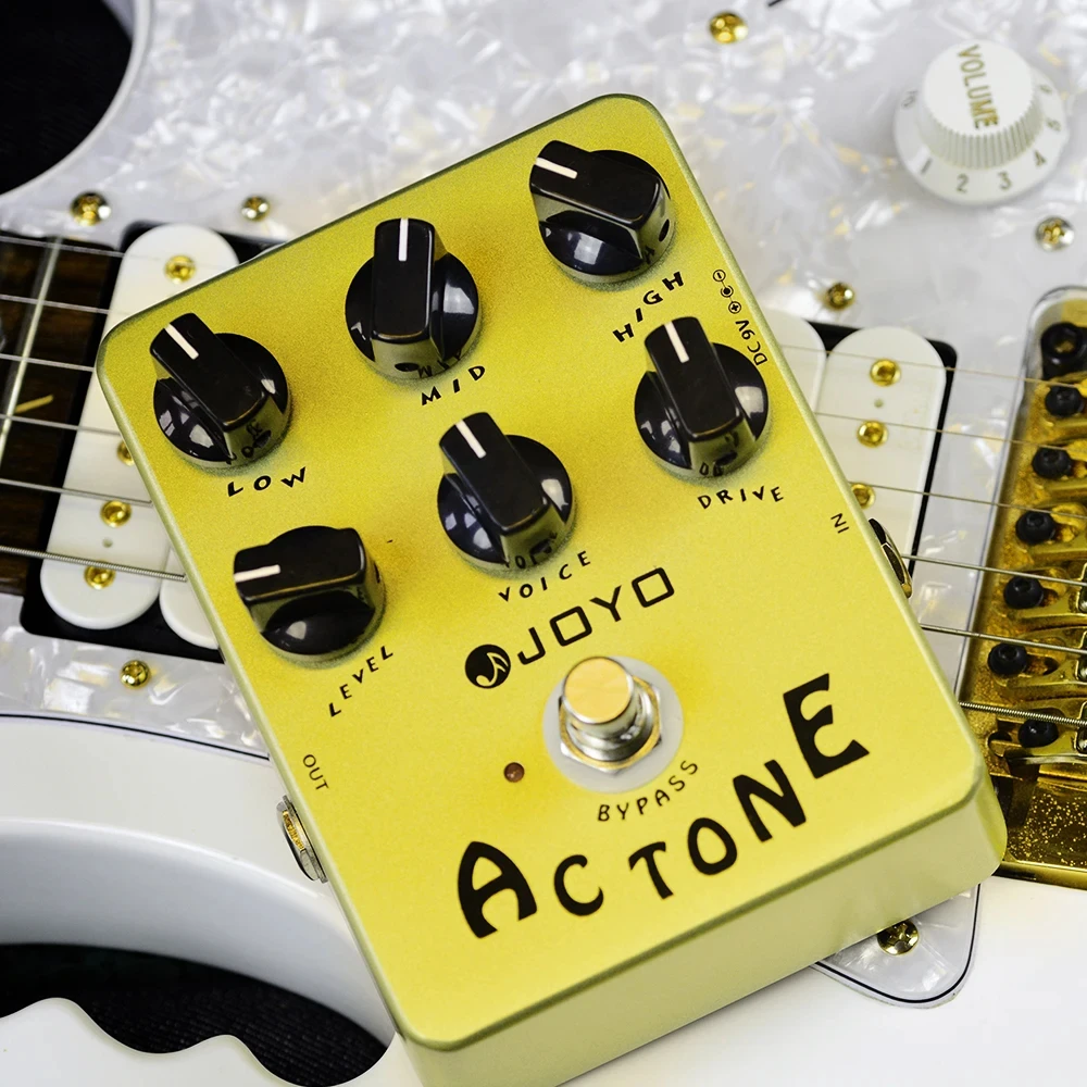 JOYO JF-13 AC Tone Guitar Effects Pedal, Guitar Accessory, VOX AV30 Speaker Simulator Effect, Classic British Rock Sound