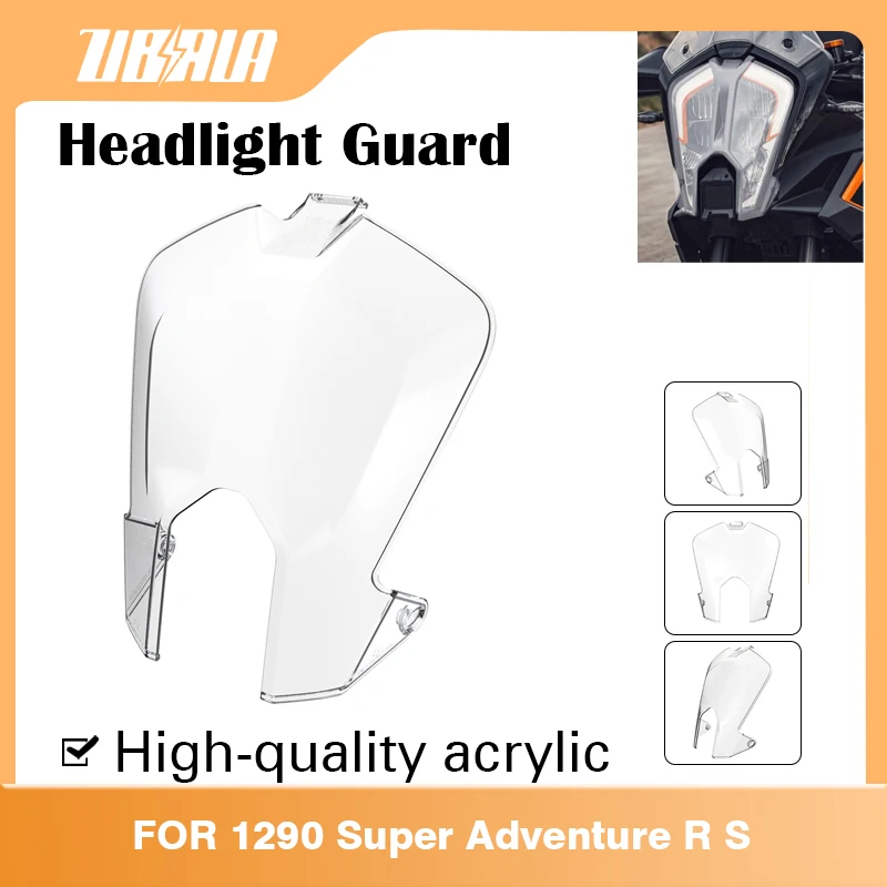 FOR 1290 Super Adventure R/S 2021-2022-2023 Motorcycle Accessories Acrylic Headlight Protector Light Cover Protective Guard