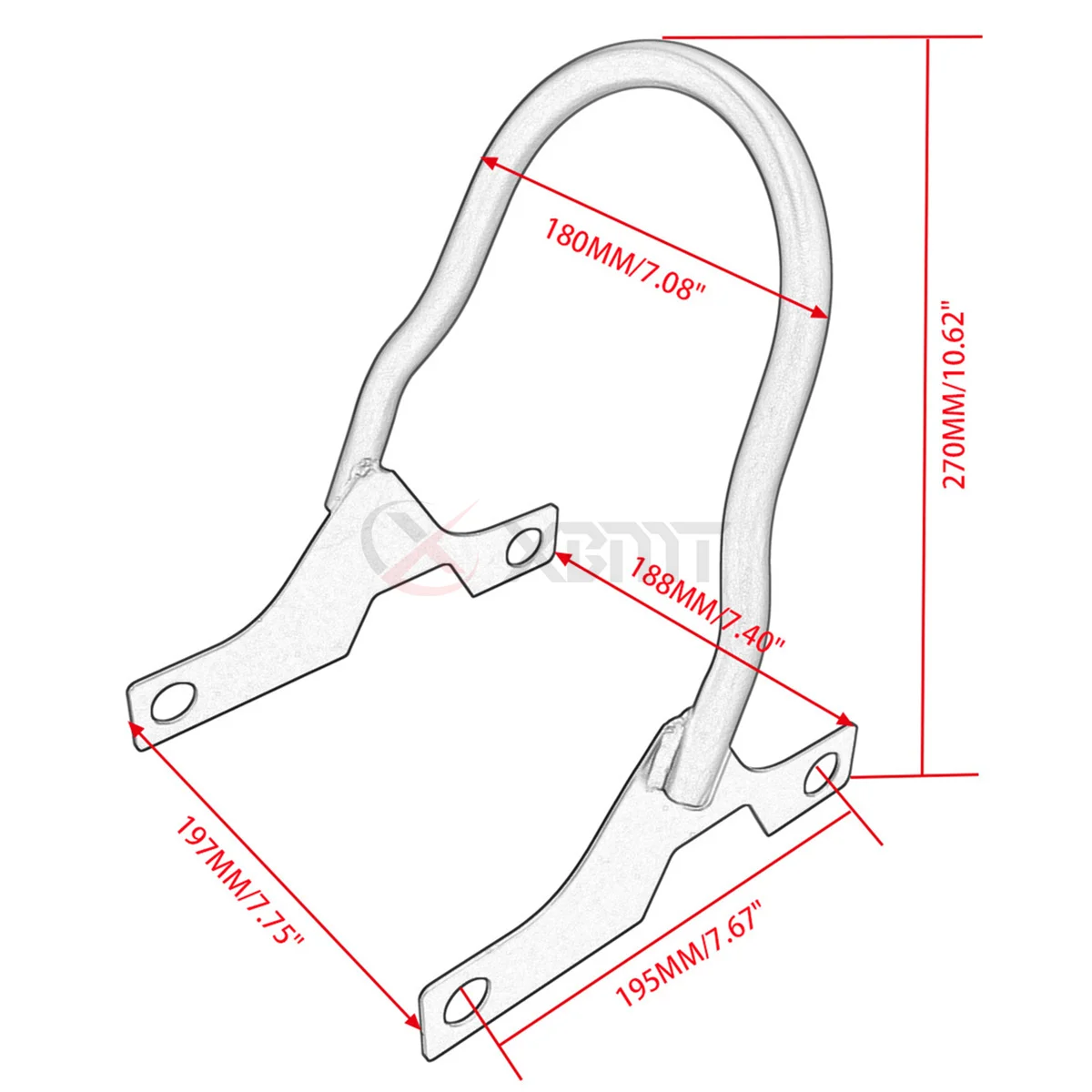 Motorcyle Backrest Sissy Bar For Harley Sportster 883 1200 XL883L Iron XL883N XL1200C XL1200L XL1200N Forty Eight XL1200X