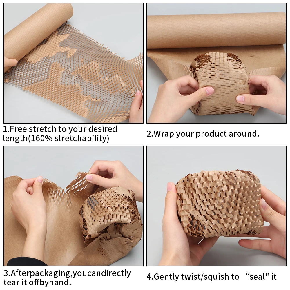 Honeycomb Packing Paper Household Moving Transportation Wrapping Box Filling Bubble Decor Copy Cosmetics Gap Stretching Fragile